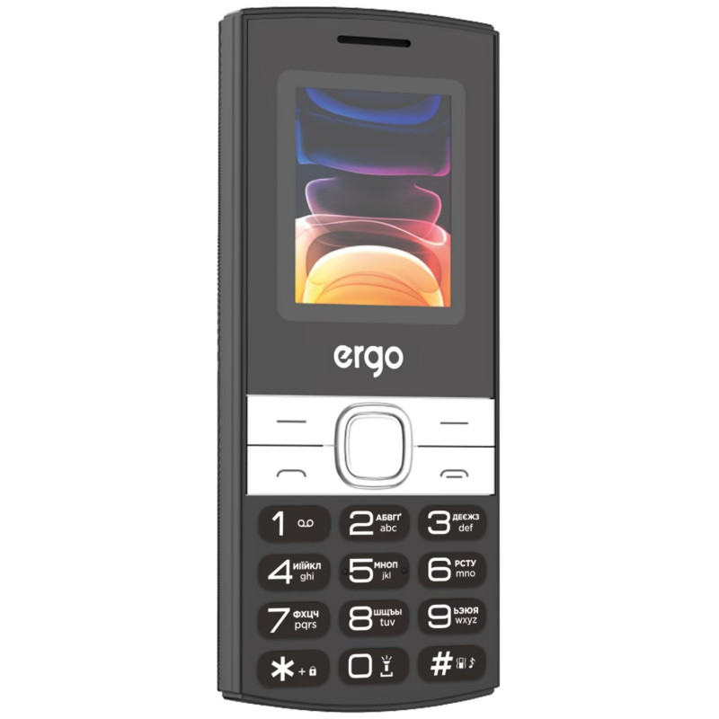 Мобільний телефон ERGO B185 Dual Sim (чорний)