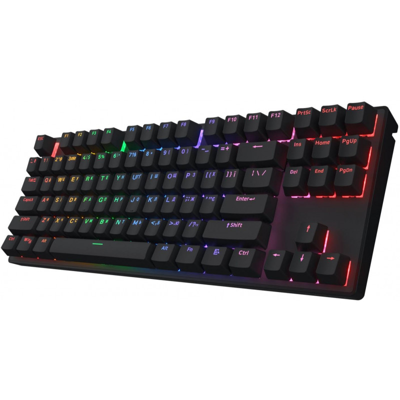 Клавіатура механічна HATOR Icefall Mecha TKL wireless Rainbow (HTK287UA) black