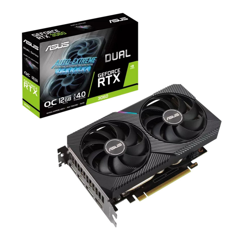 Відеокарта ASUS Nvidia GeForce DUAL-RTX3060-O12G-V2 LHR