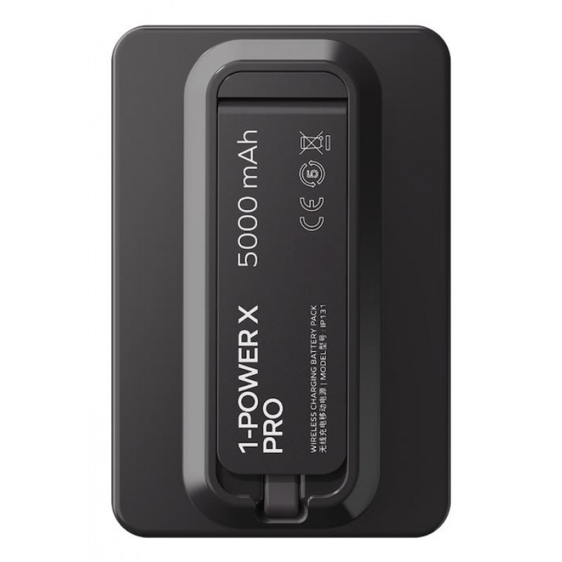 Портативний зарядний пристрій MOMAX WRL 5000MAH BLACK IP131HKD