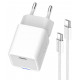 Зарядний пристрій Colorway GaN Mini 30W PD Port PPS USB-C біле + cable Type-C