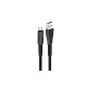 Кабель Colorway USB - MicroUSB (zinc alloy + led) 2.4А 1м Black (CW-CBUM035-BK)