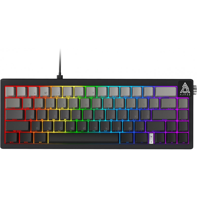 Дротова механічна клавіатура Ajazz AK650 Day Dream switches Gradient Black Grey (AK650-DD-BG)
