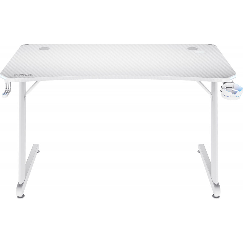 Стіл Trust GXT 709W LUMINUS, RGB, білий 25328_TRUST