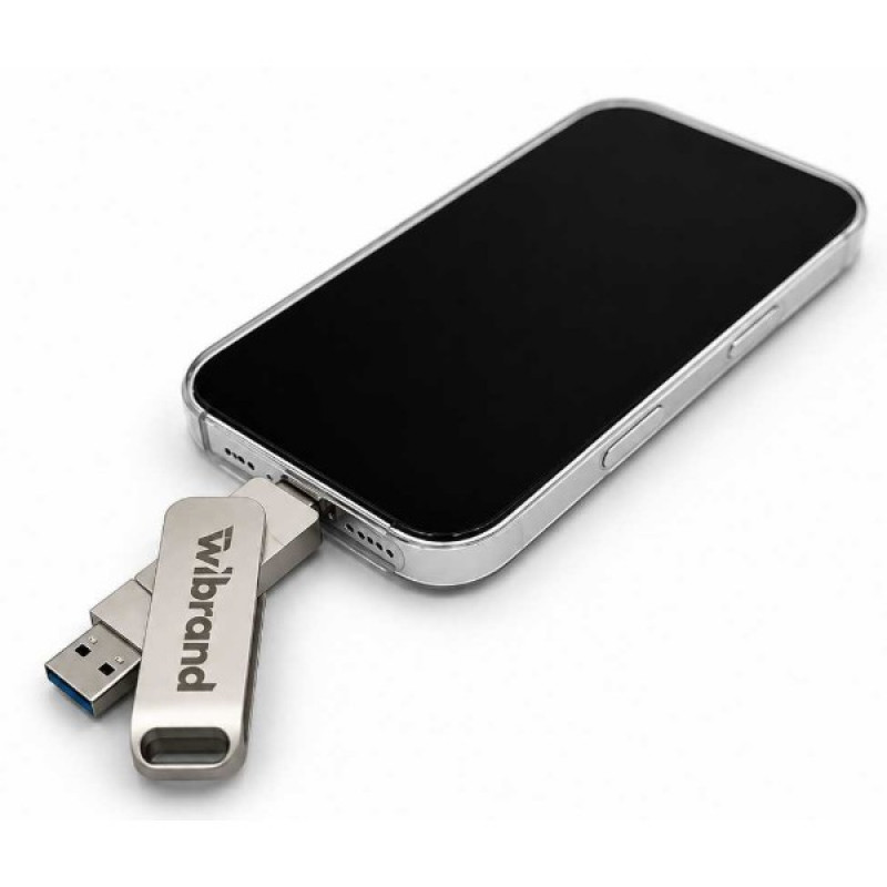 SSD Wibrand Wolf 1TB USB 3.2 Gen.2 Type-C/Type-A Read/Write 1000MB/s Silver