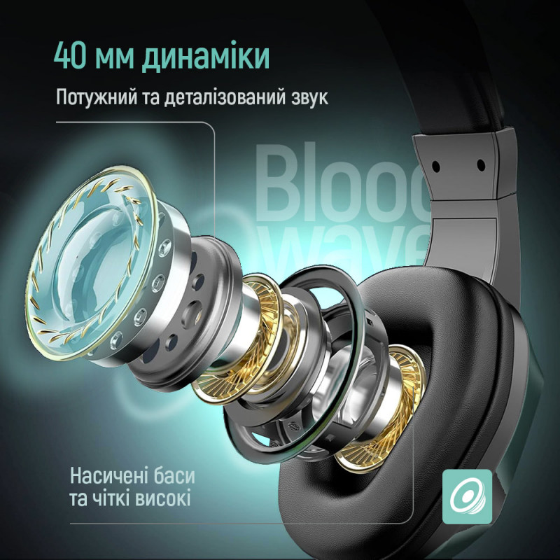 Навушники ColorWay Bloodwave LED Black CW-HPG01BK