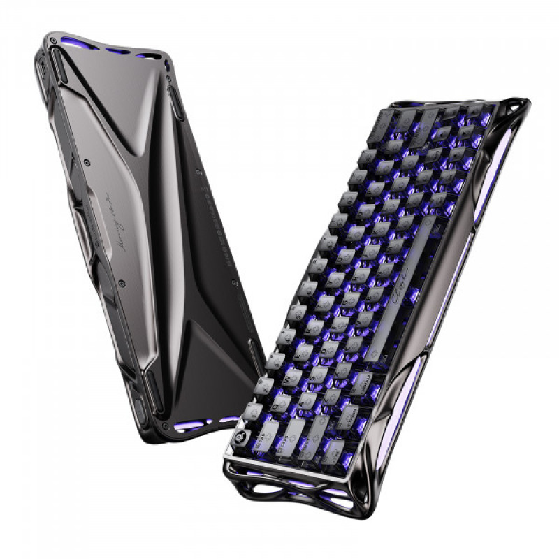 Клавіатура магнітна GravaStar Mercury V60 PRO 60keys, UFO Magnetic Gaming, 8K, USB-A, RGB, Gunmetal