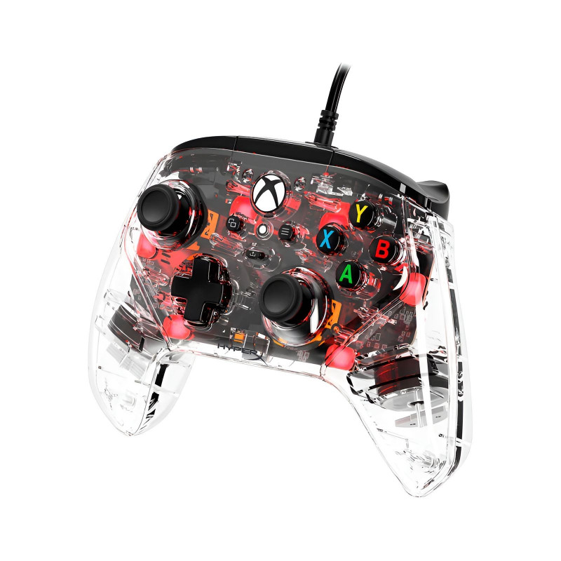 Геймпад HyperX Clutch Gladiate RGB, Xbox, PC, USB-A, прозорий 7D6H2AA