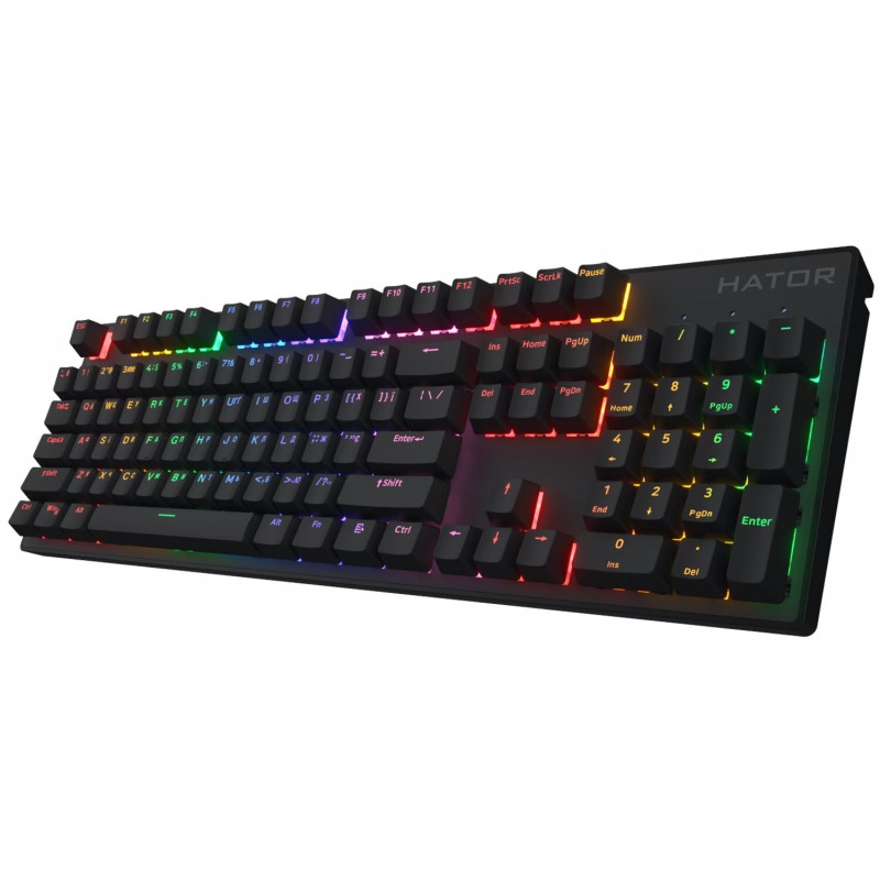 Клавіатура механічна HATOR Icefall Mecha Rainbow (HTK104UA) black