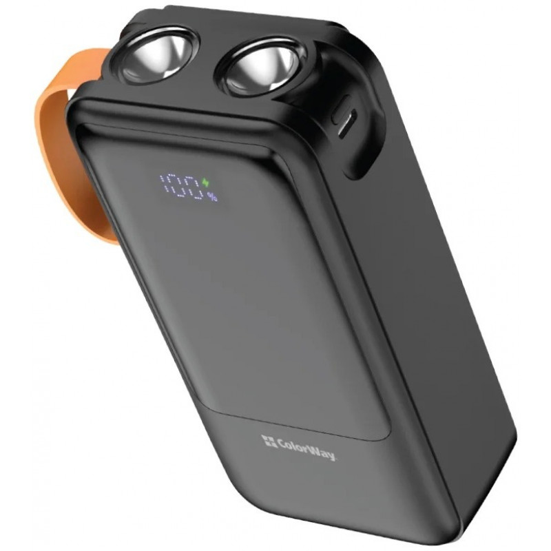 УМБ ColorWay Power Bank 30 000 mAh PowerHub (USB QC4.0 + USB-C PD22.5W) Black