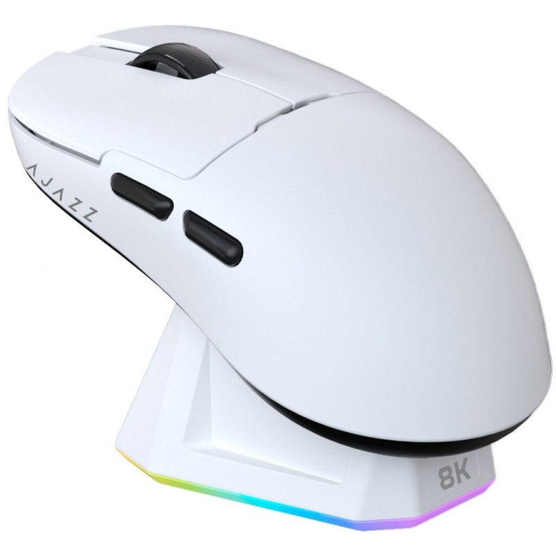 Ігрова бездротова миша Ajazz AJ159PRO -3 Mod-White-3395-8K Charging Dock