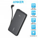 Power Bank Anker - 10000 mAh 22.5W Built-In USB-C Cable (Black)