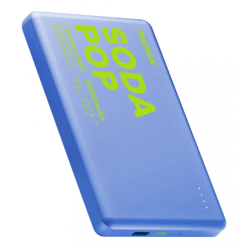 Портативний зарядний пристрій MOMAX WRL 5000MAH BLUE IP135AB2