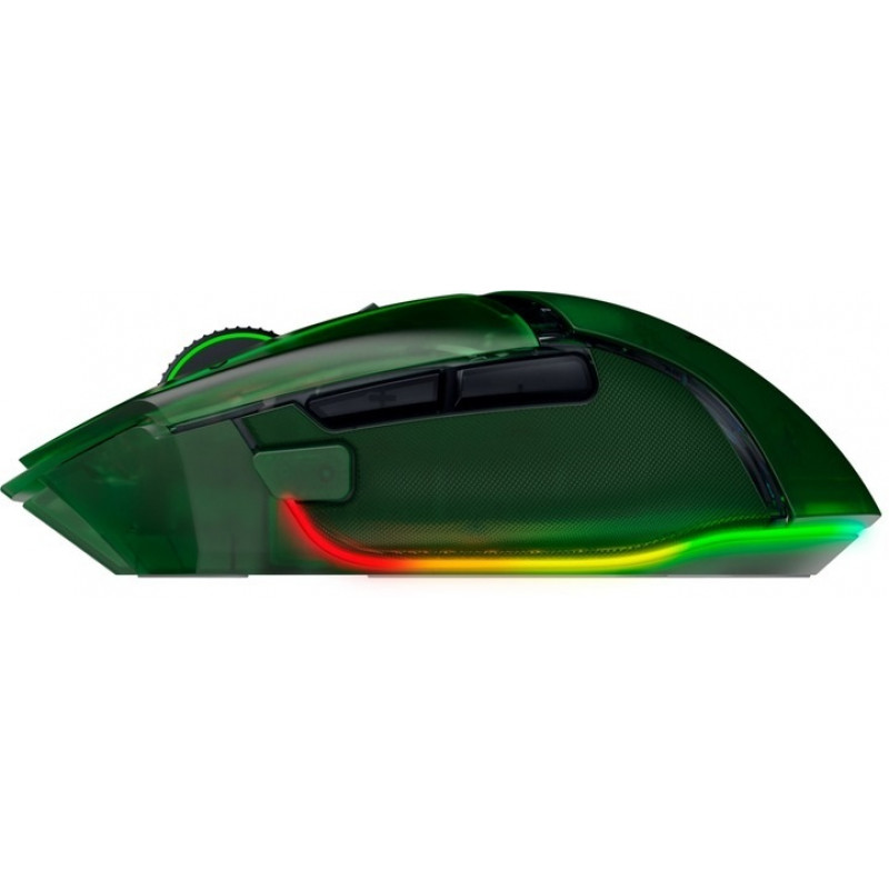 Миша Razer Basilisk V3 Pro 35K, RGB, USB-A/WL/BT, Phantom Green Ed RZ01-05240300-R3G1