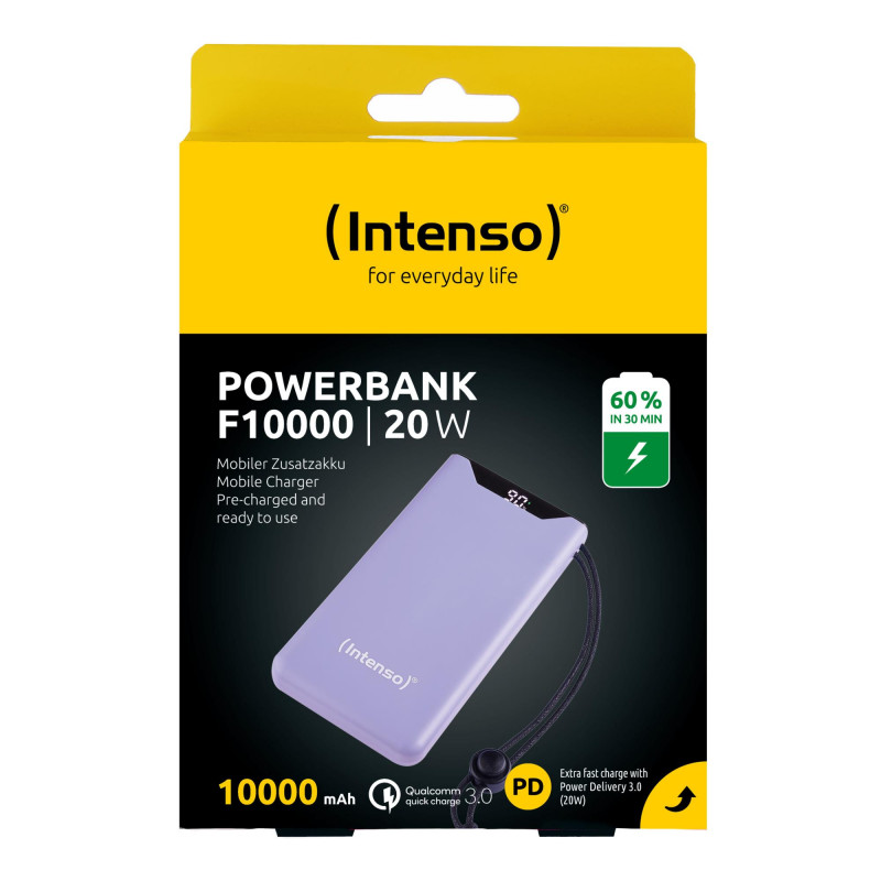 Портативний зарядний пристрій INTENSO USB 10000MAH QC3.0 PURPLE F10000 7332033