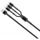 Кабель Colorway 3в1 4.0A (20W) сірий CW-CBU3003-GR