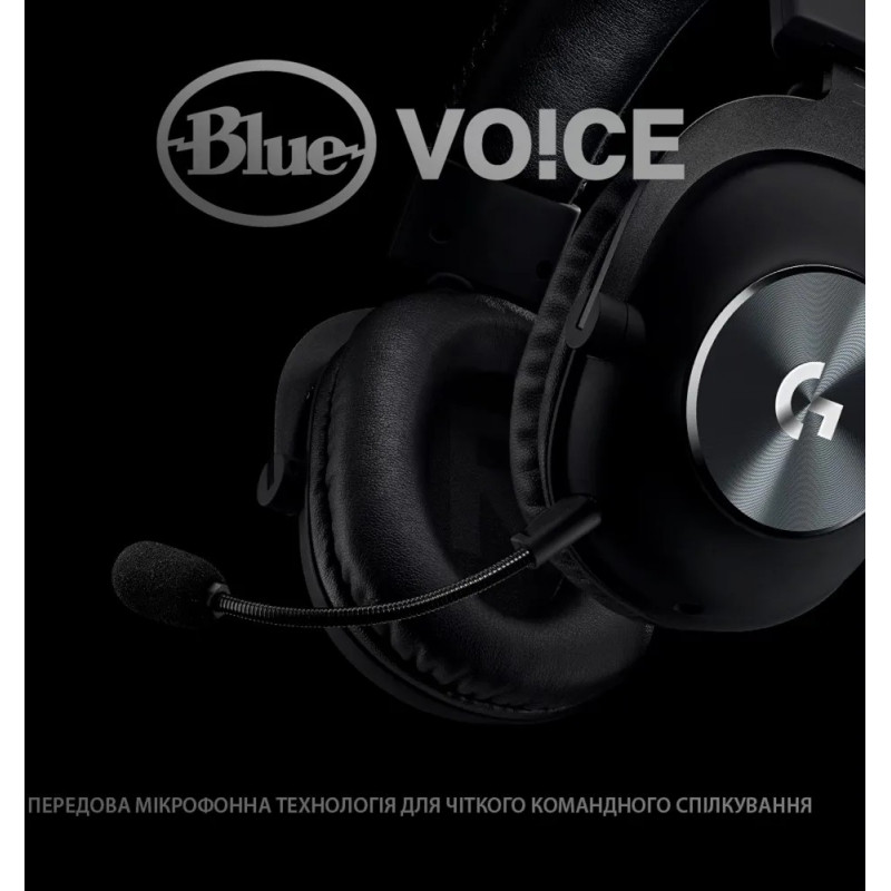 Навушники Logitech G PRO X Gaming Headset + Stand USB Black (991-000358)
