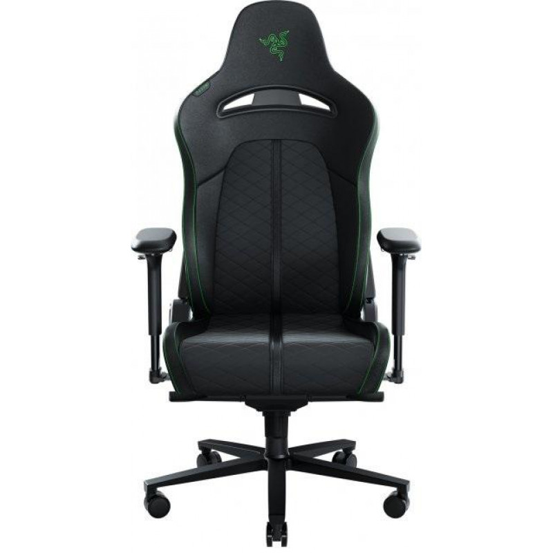 Крісло Razer Enki ПУ шкіра, 4D-Armrests, чорно-зелений RZ38-03720100-R3G1