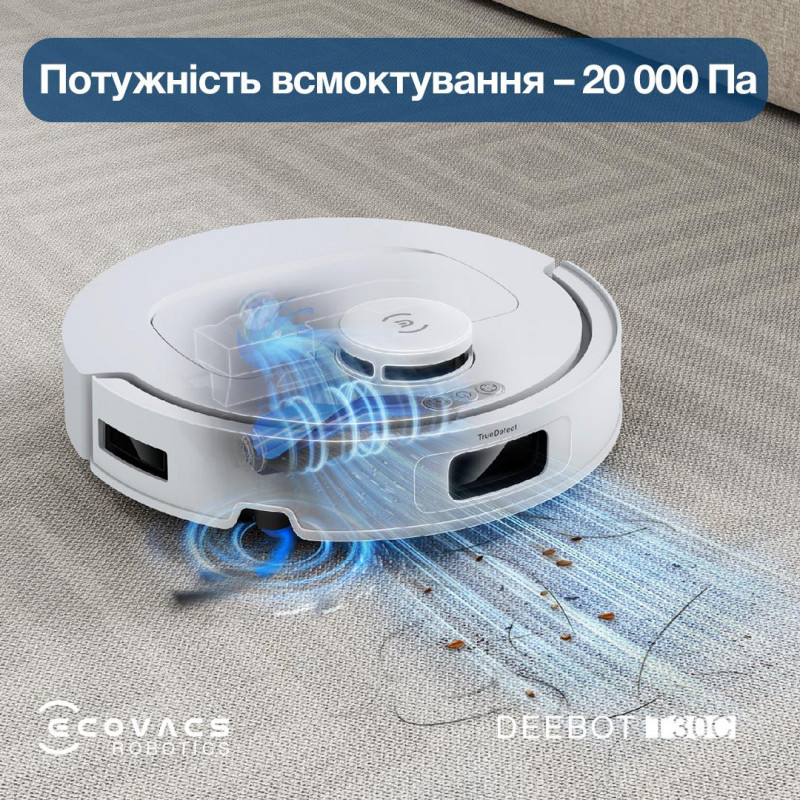 Робот-пилосос ECOVACS DEEBOT T30CDLX71 WHITE DLX71 WHITE