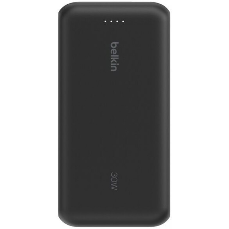 Акумулятор портативний літій-іонний Power Bank Belkin 20000мА·год, 30Вт, з інтегрованим кабелем USB-