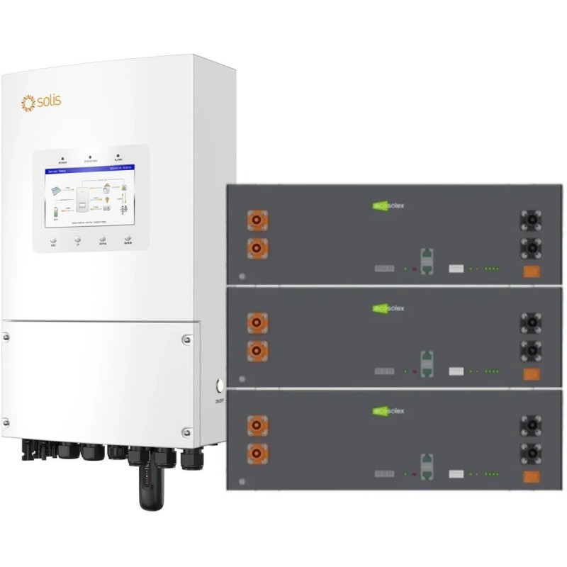 Система зберігання енергії Solis SV-1SL8K1-LES15.3K1 8kW 15.4kWh 3BAT LiFePO4 ≥6000 циклів (SV-1SL8K