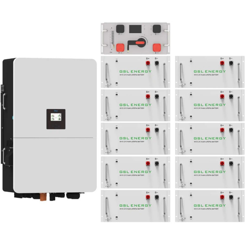 Система зберігання енергії DEYE SUN-80K-SG02HP3-EU-EM6 80kW 160.8kWh 1BAT LiFePO4 ≥10000 циклів (SV-
