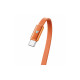 Кабель Colorway Type-C - Type-C (ultra-thin) (PD Fast Charging 100W) 5А 1м CW-CBPDCC100-OR