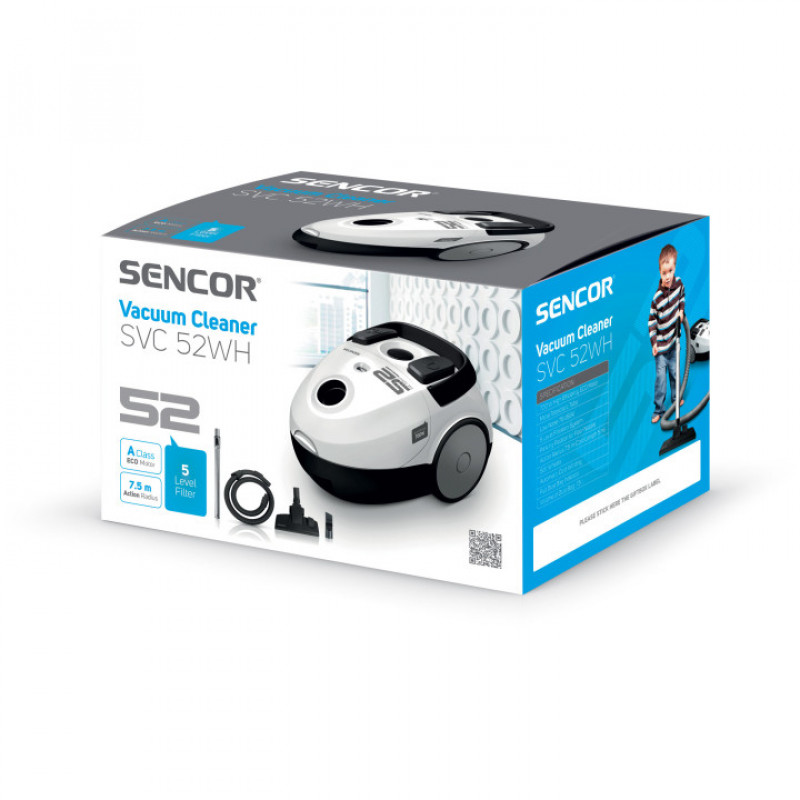 Пилосос SENCOR SVC 52WH-EUE3