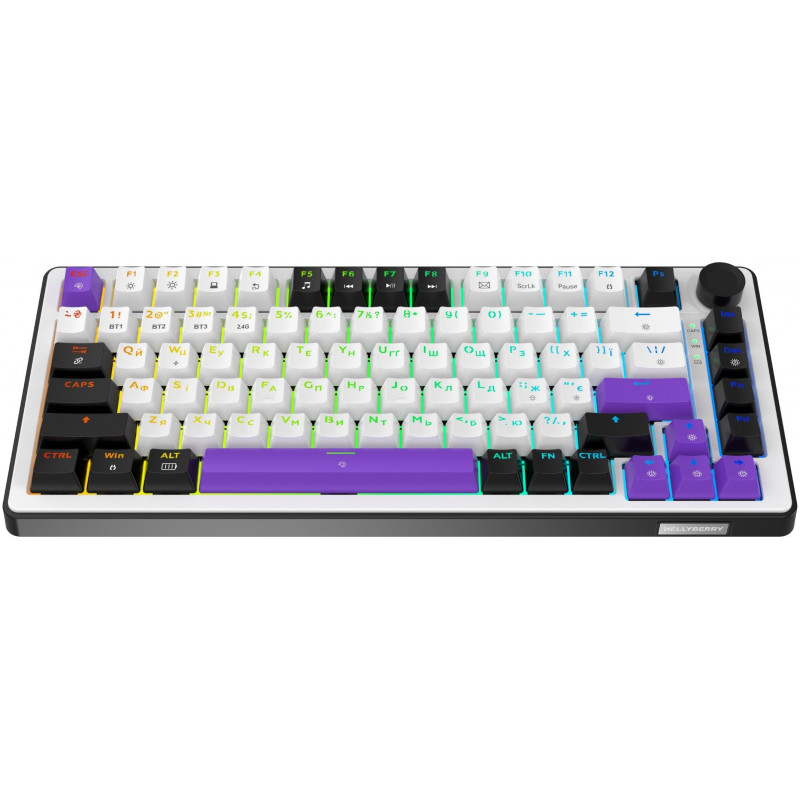 Клавіатура механічна HATOR Hellyberry HK75 wireless White-Violet