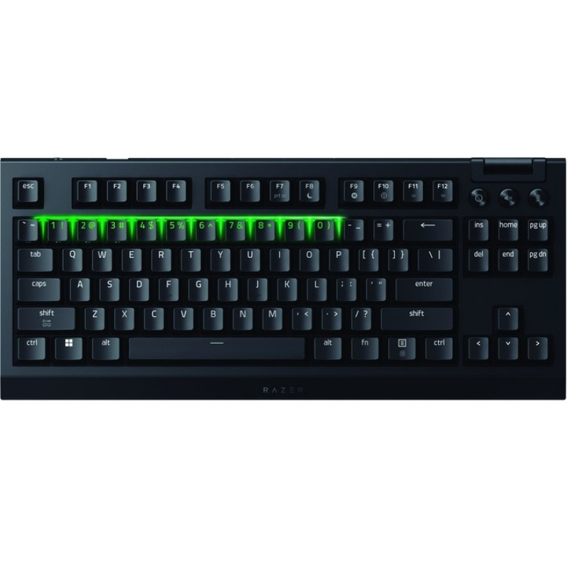Клавіатура механічна RAZER BlackWidow V4 TKL, Hyperspeed, Orange switch (RZ03-05480100-R3M1)