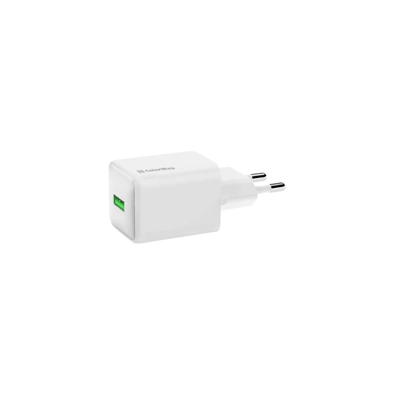Зарядний пристрій Colorway 1USB Quick Charge 3.0 (18W) V2 білий