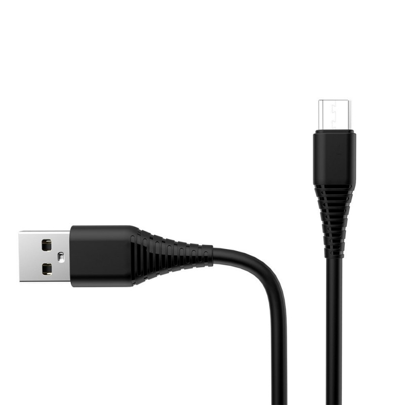 Кабель Colorway USB - MicroUSB 2.4а 1м чорний CW-CBUM025-BK