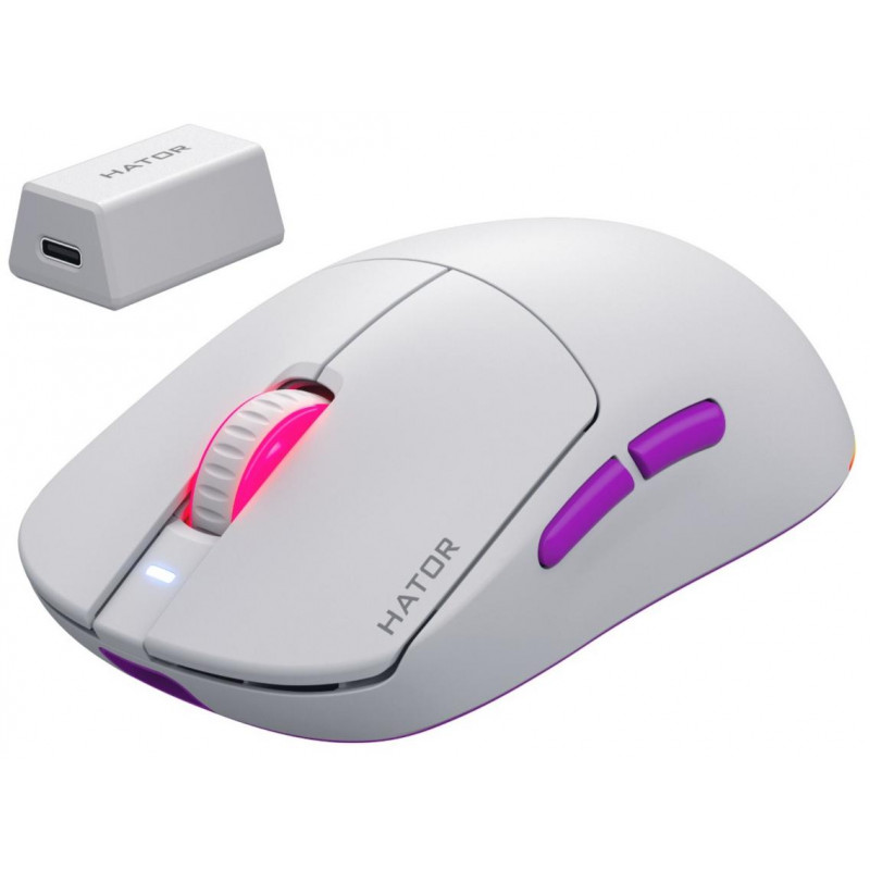 Ігрова миша HATOR Quasar 3 ULTRA 8K Wireless (HTM771) white