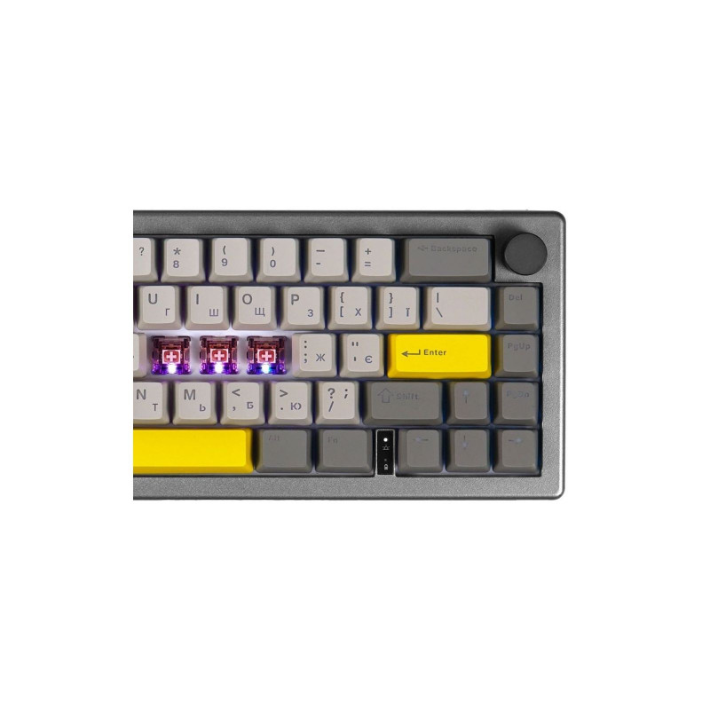 Клавіатура механічна EPOMAKER EK68 Flamingo Black (EK68-B-F) EK68-B-F