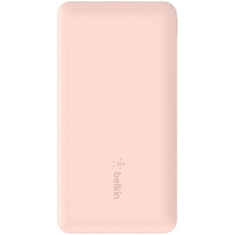 Акумулятор портативний літій-іонний Power Bank Belkin 10000мА·год, 15Вт, 2хUSB-A/USB-C, рожевий BPB0