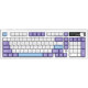 Бездротова механічна клавіатура Ajazz AK980 V2 Gift Switch V2 Purple White Blue (AK980-V2-G-PWB)