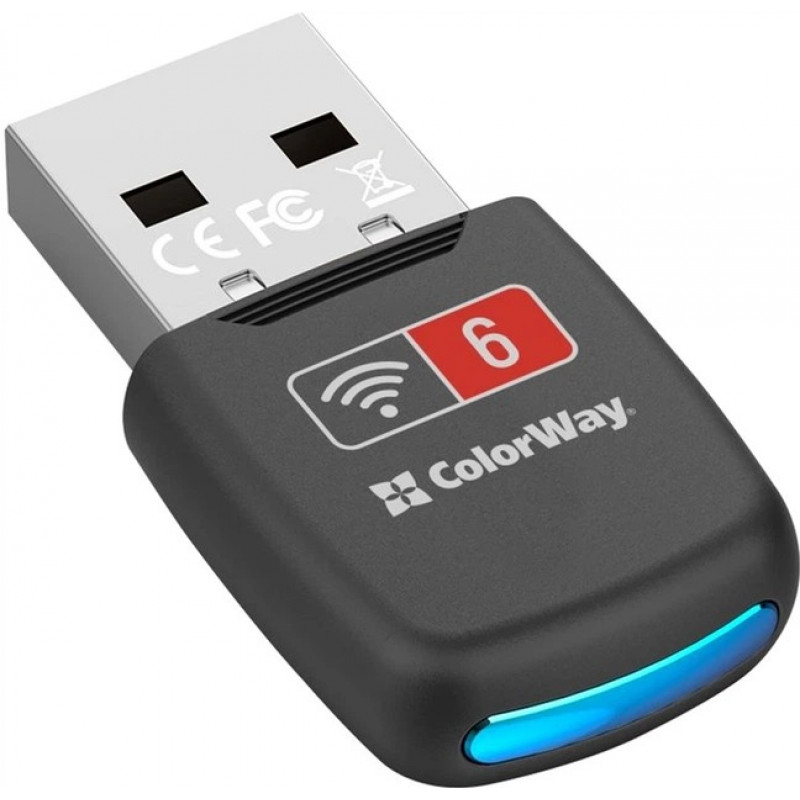 Адаптер СolorWay Wi-Fi 6 286 Мбіт/с