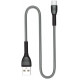 Кабель Colorway USB - MicroUSB (braided cloth) 3А 1м Silver (CW-CBUM041-GR)