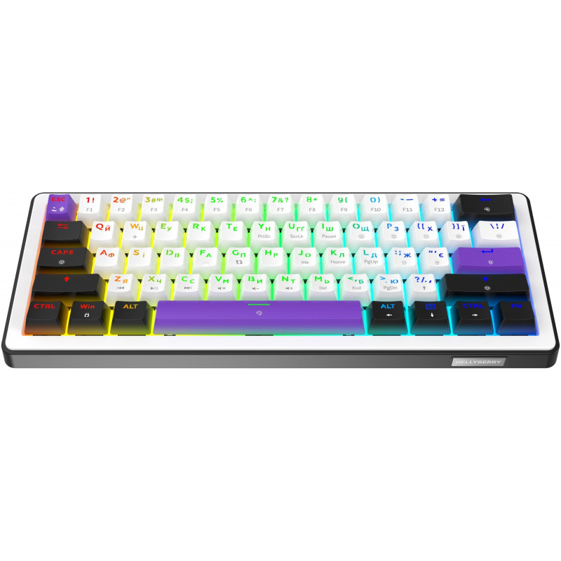 Клавіатура механічна HATOR Hellyberry HK60 White-Violet