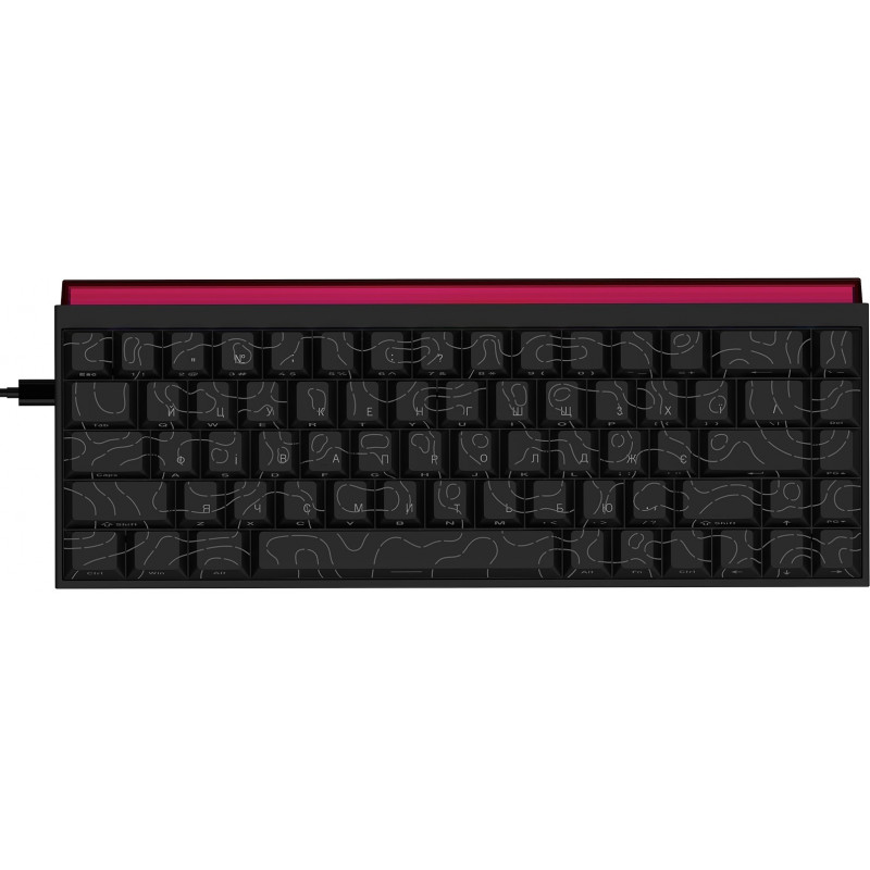 Дротова механічна клавіатура Ajazz NK68 Red switches Side Contour Black (NK68-R-S-B)