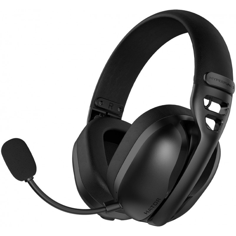 Ігрова гарнітура HATOR HYPERPUNK 3 Hi-Res (ESH15) wireless black, SyncHUB connection