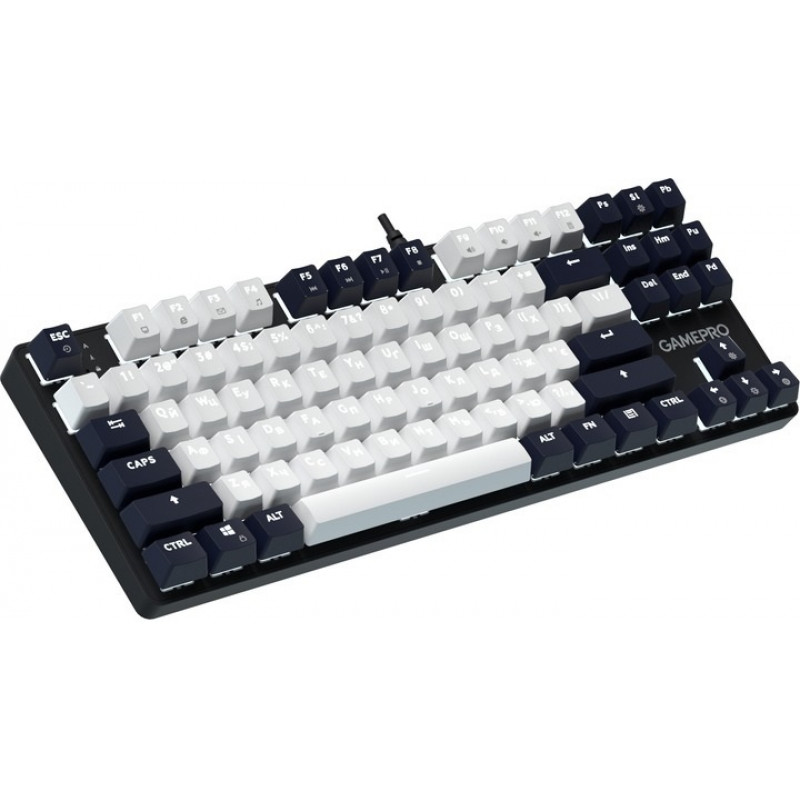 Дротова механічна клавіатура GamePro Genesis Metallic (MK110B) 87% Red switches