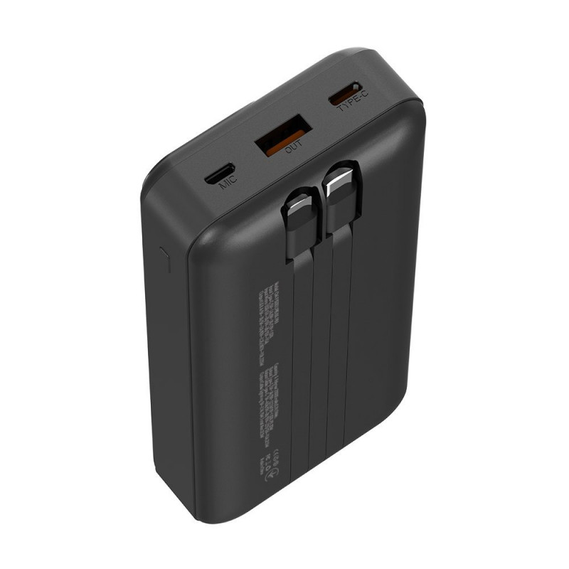 Power Bank ColorWay 20 000 mAh Optimal Power (USB QC3.0 + USB-C PD22.5W) Black