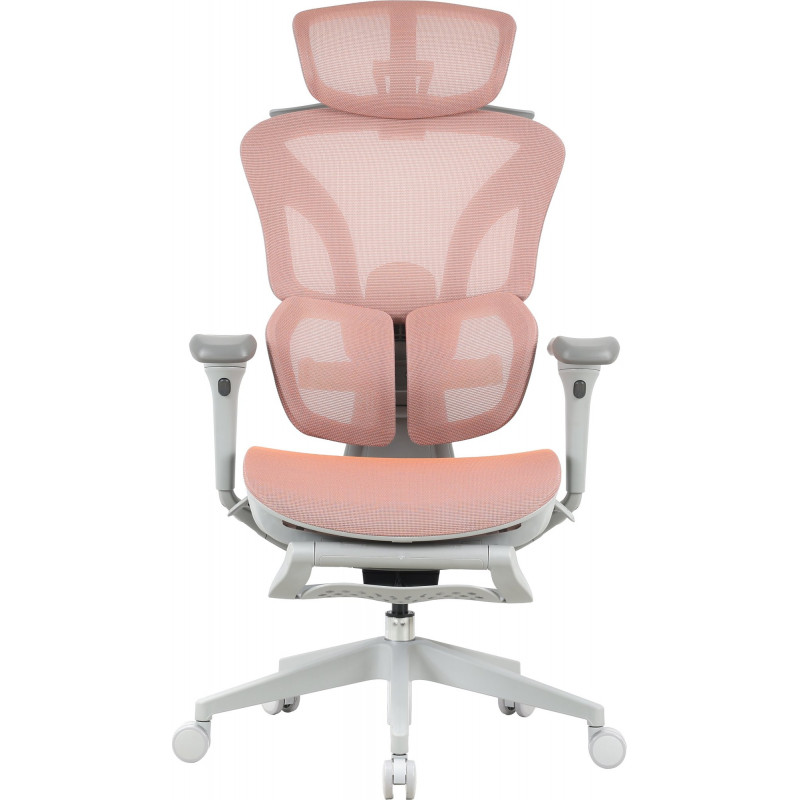 Крісло офісне OfficePro Elite OC950GLP Gray/Light Pink