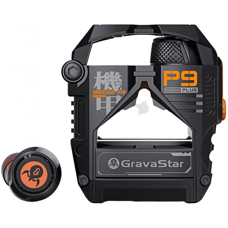 Навушники TWS Gravastar Sirius Plus, BT 5.3, чорний GSP9PLUS_BLK