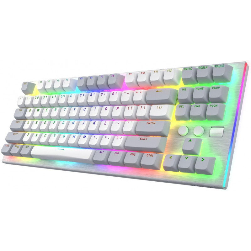 Клавіатура механічна HATOR Gravity TKL orange (HTK561) white, US Layout