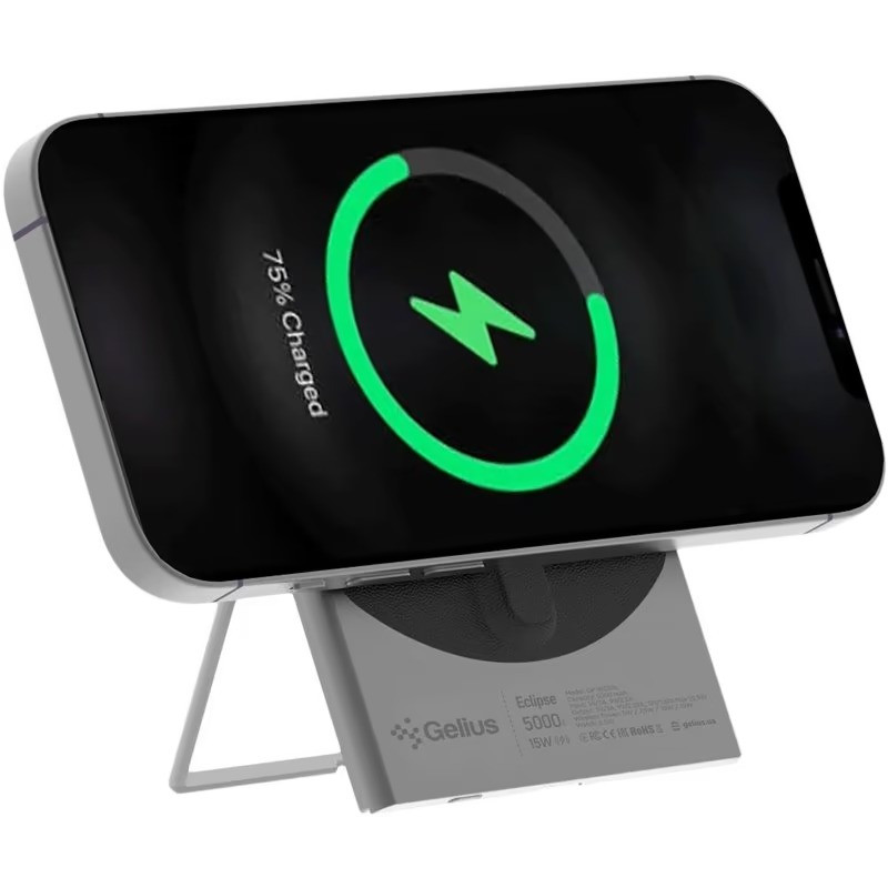 Power Bank Gelius Eclipse Magnetic Wireless Charge GP-WC014 15W 5000mAh