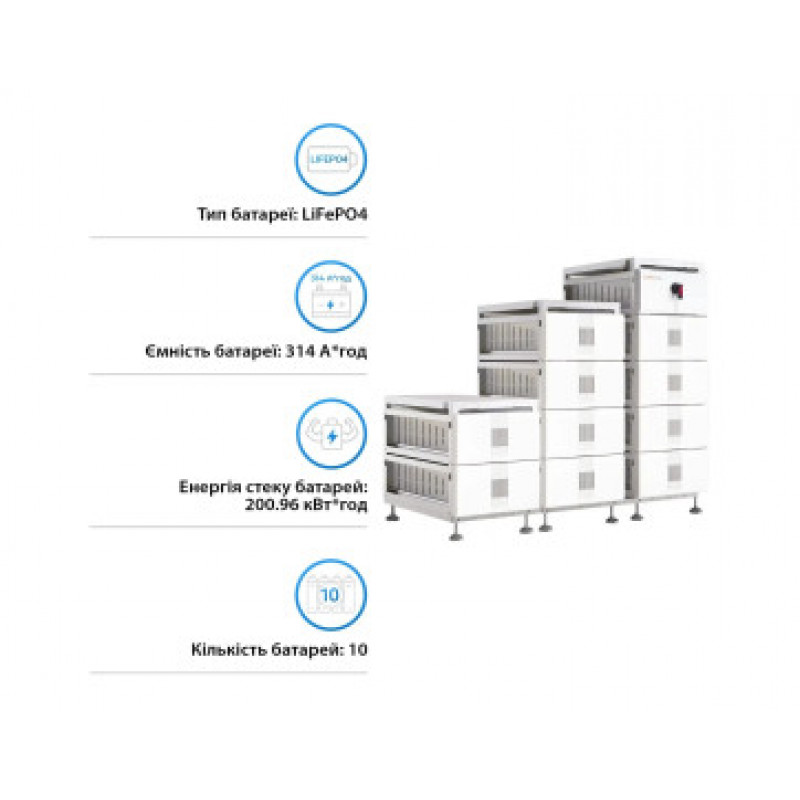 Система збереження енергії Solis FlexCore-ID 200kWh 640V 314Ah LiFePO4 (FlexCore-ID-200kWh)
