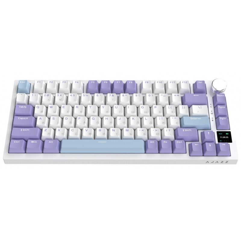 Клавіатура Ajazz AK820 PRO 75% Flying Fish Switch White RGB (AK820PRO-FF-PWB)