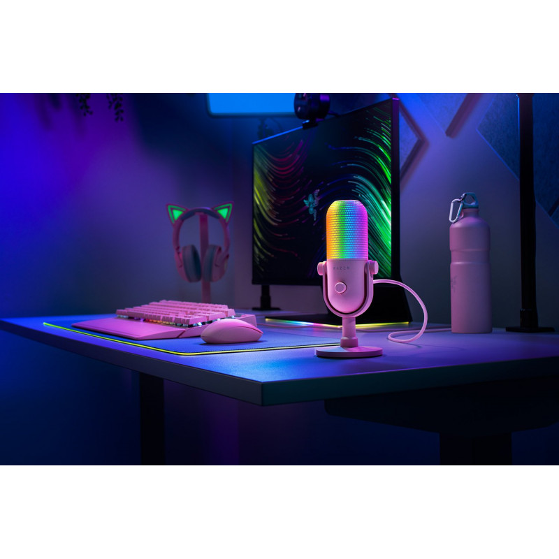Мікрофон RAZER Seiren V3 Chroma, Quartz (RZ19-05060300-R3M1)